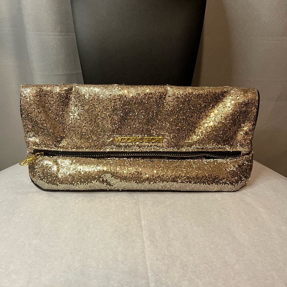 Victoria's Secret Glittering Gold Bag